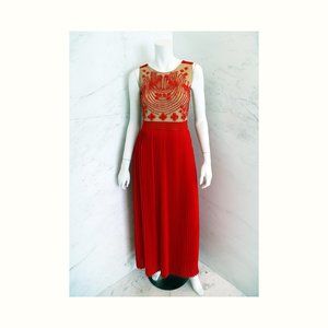 Rina Dhaka Red Dress NWOT